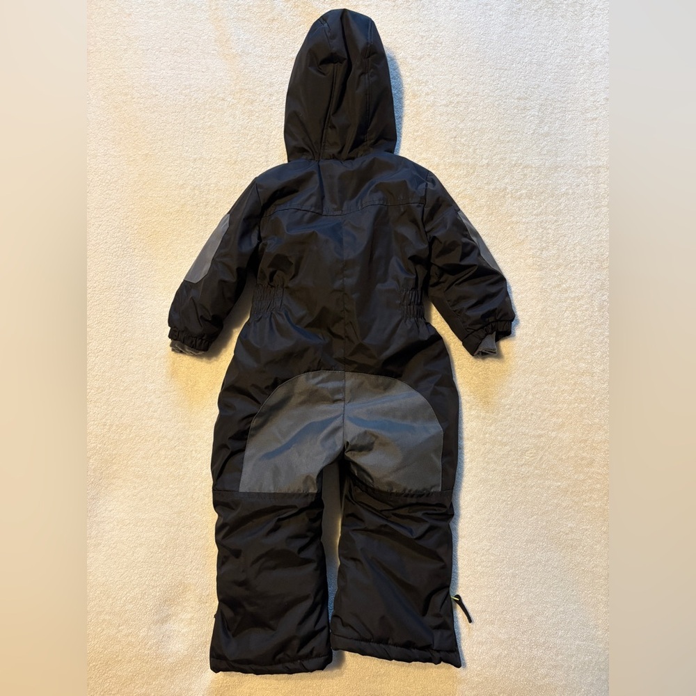 Ixtreme Outfitters Snowsuit, Hooded One Piece, Front Zip. Black Gray. Sz 24 Mo - Picture 4 of 4